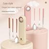 Portable Cutlery Set: Chopsticks & Spoon with Storage Box for Students and Work