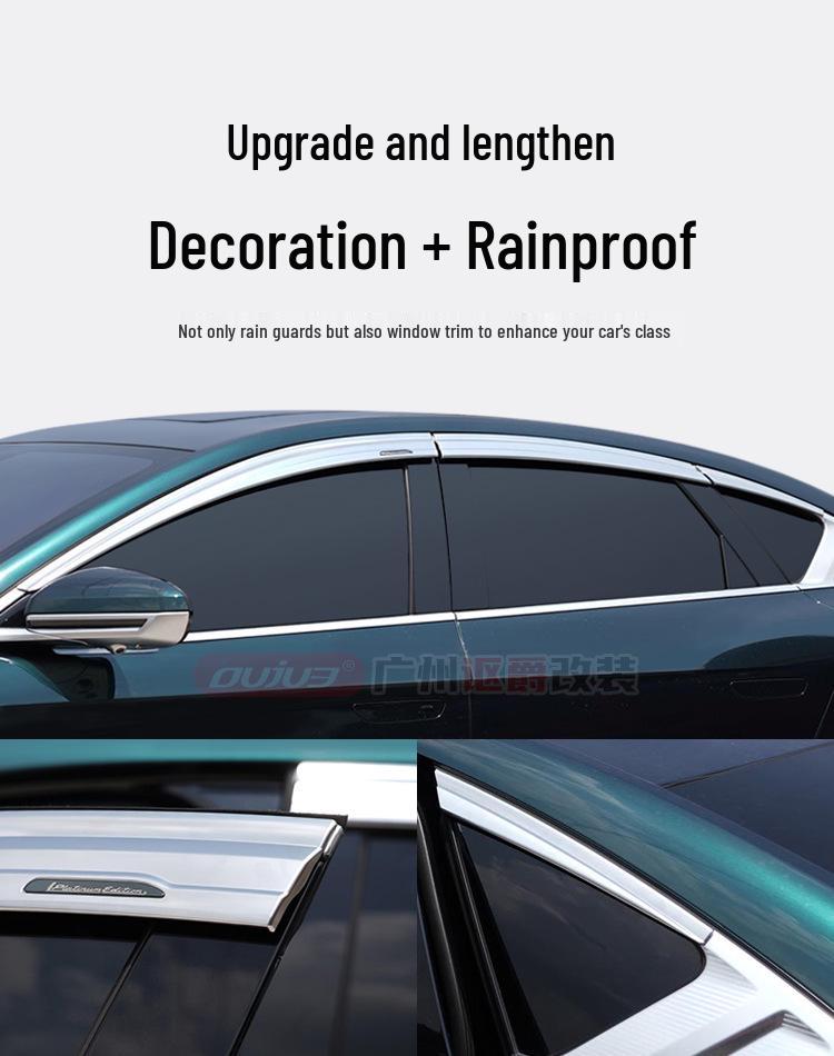 BYD Han DM DMi Rain Guards & Ev DMp Window Deflectors: Trim Accessories