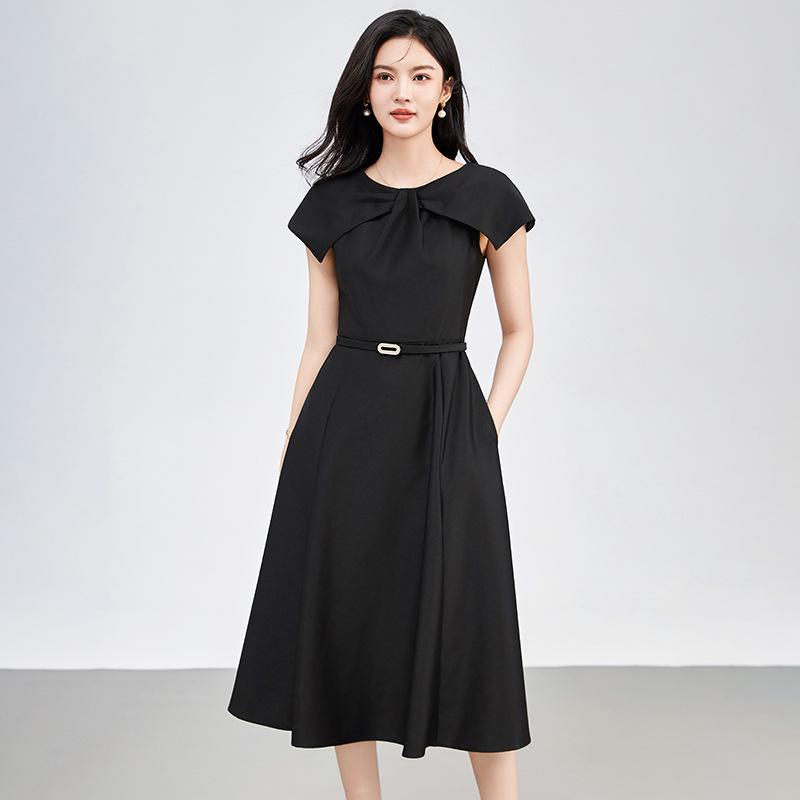 

Элегантное французское модное облегающее платье с рукавами-накидками Large