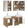 Bathroom Cabinet Set 5 pcs Artisan Oak Wood Based Material