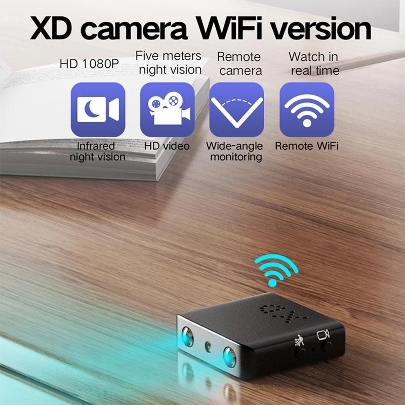 XD Pro Mini Camera Full HD 1080P WiFi 2.4G Night Vision Remote Security Monitoring Home Protection Waterproof Video Recorder