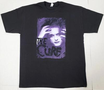 The CURE T-shirt 80's New Wave Robert Smith Tee Men's MEDIUM Black New