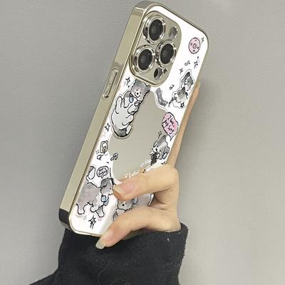Music Puppy for Apple 17 Promax Personality 16 New 15 Mobile Phone Case for IPhone 14 Mirror Creative 13