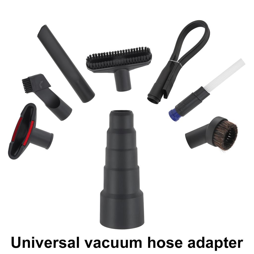 9pcs Household Cleaning Vacuum Cleaner Attachments Hose Adapter Soft Brush Kit Flexible Crevice Tool Vacuum Floor Cleaner Attachment