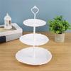 Metal Rod Fruit Plate Dessert Stand with Multiple Layers Detachable Afternoon Tea Stands 3 Tiers Cake Display Racks