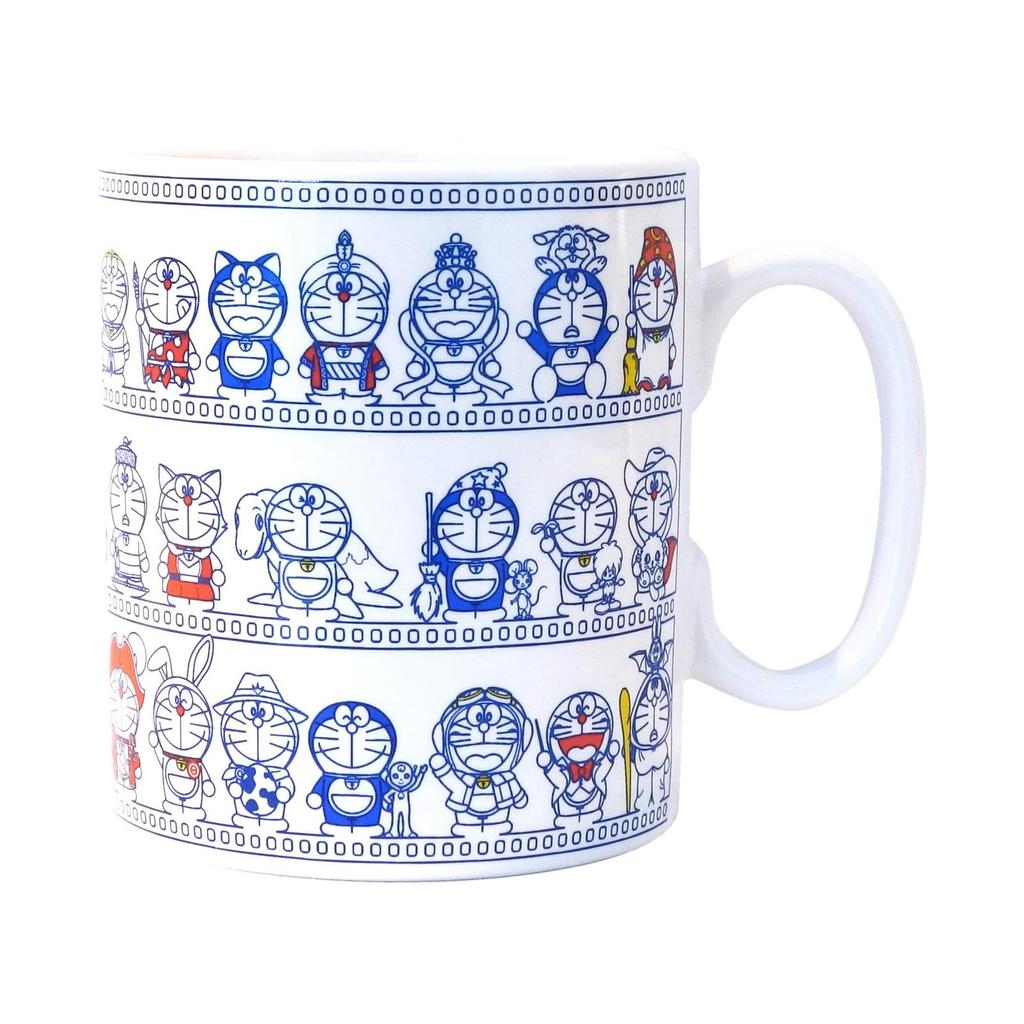 Doraemon the Movie 45th Anniversary Mug Large Mug 500ml Microwave and Dishwasher Safe Tableware Goods Miscellaneous Goods White Made in Japan 101141