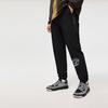 Li Ning Basketball Series Spliced Letter Mid-Waist Tapered Knit Sports Pants Men bottoms Black AYKU389-2