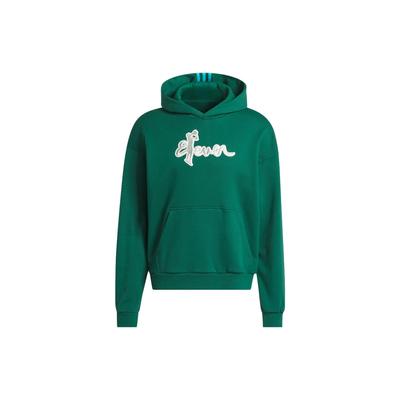 adidas Trae Hoodie Letter Print Basketball Sports Hoodie Men Hoodies Dark-Green IL1620
