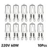 10pcs G9 Eco Halogen Light Bulbs G9 220V 20W / 25W / 40W / 60W Capsule LED Lamp Bulbs Inserted Beads Crystal Lamp Halogen Bulb