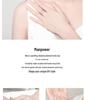 18K Rose Gold s925 Sterling Silver Cubic Zirconia Index Finger Ring for Women – Simulated Diamond Tail Ring