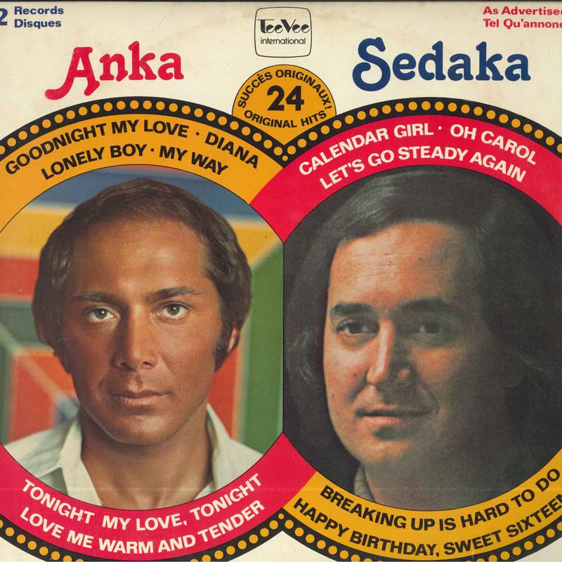 

LP Record ANKA, SEDAKA - Anka Sedaka TA1055 TEE VEE 1976 Japan Pop Used