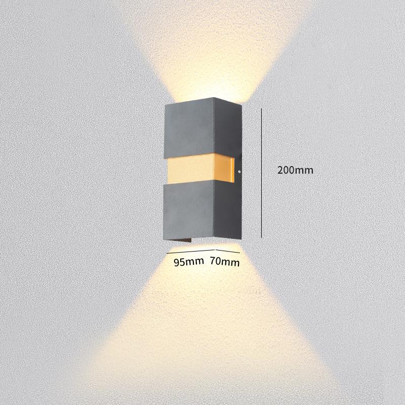 

Наружное освещение светодиодный светильник для лестницы, входа, настенный светильник для сада, веранды, террасы, водонепроницаемый IP54, дверной светильник, настенное освещение чёрный