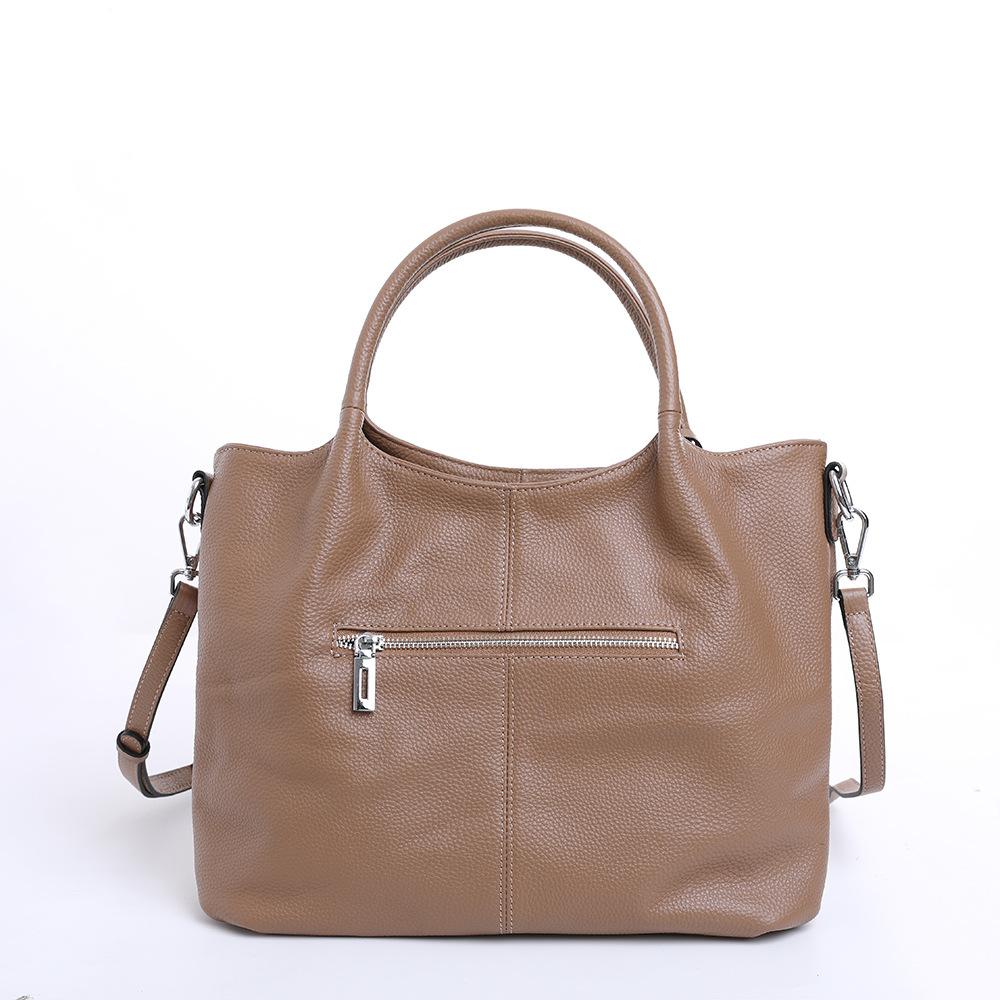 Pierwsza warstwa skóry bydlęcej Duża pojemność damska torba Prawdziwa skóra Miękka skóra Klasyczna torba na ramię przenośna damska