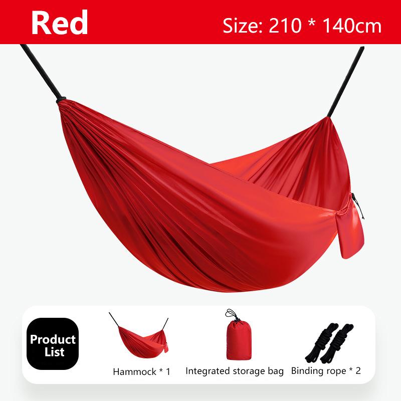 1Set Hammock With Straps And Storage Bag, Lightweight And Durable Textile Material Suitable For Beach Picnics And Hiking Trips