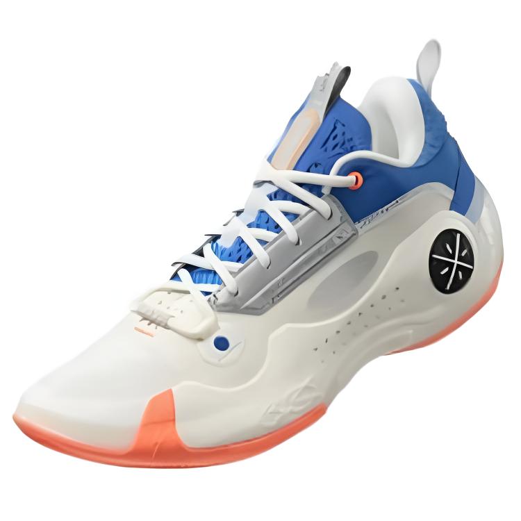 Li-Ning Way of Wade 10 Low Draft Day Men Sneakers White Blue Orange ABAS083-39