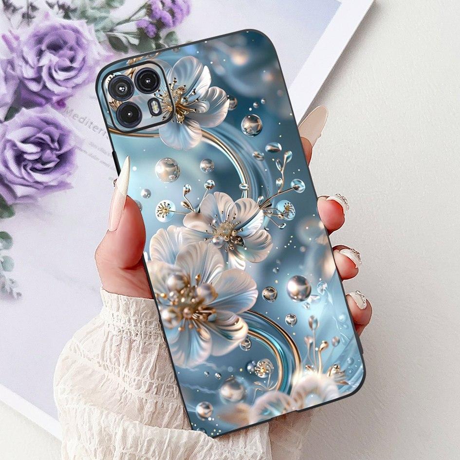 For Motorola Moto G50 Case XT2137-1 XT2137-2 Cover Cute Cat Flower Cartoon TPU Back Shell For Motorola Moto G50 5G XT2149-1 Capa