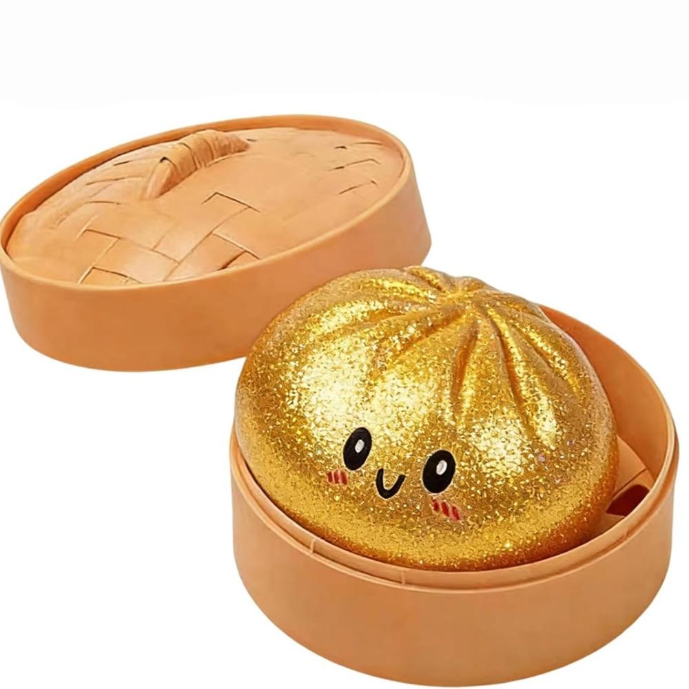 Glitter Dumpling Squishies Toys Pressure Ball Slow Rebound Soft Pinch Decompression Office Home Decorat Gifts