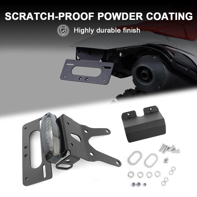 Fit For Honda CRF250L CRF250M 2013- CRF250 Rally Motorcycle Rear Tail Tidy License Plate Holder Fender Eliminator Kit Black