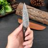 Domestic Meat Knife Multi-use Fruit Knife Damascus Pattern Stainless Steel Kitchen Hand Meat Knife Eating Mutton Knife