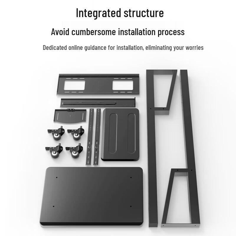 Mobile Telescopic TV Stand with Wheels