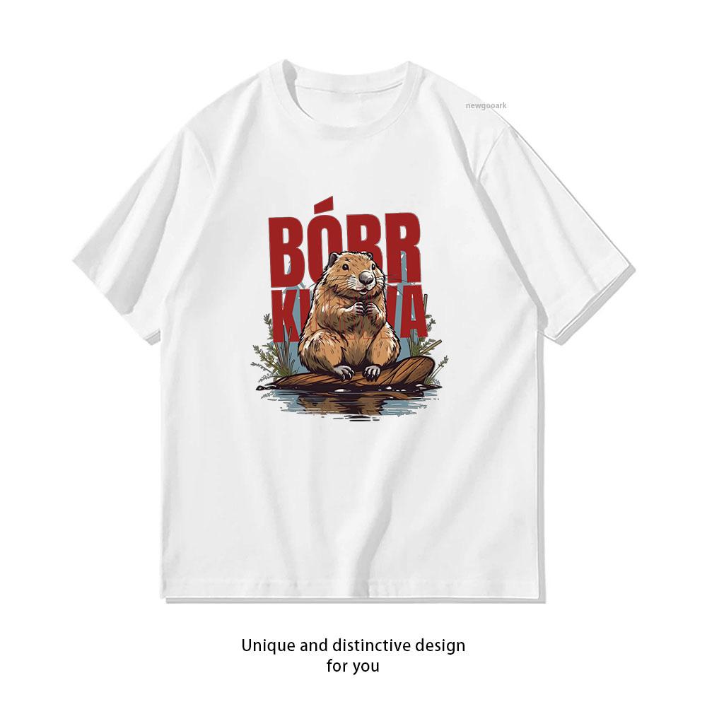Bóbr Kua Bober Bóbr Beaver Boberek Tshirt Woman Man Summer Oneck Breathable Graphic T Shirts Casual Outdoors Tops Tee S