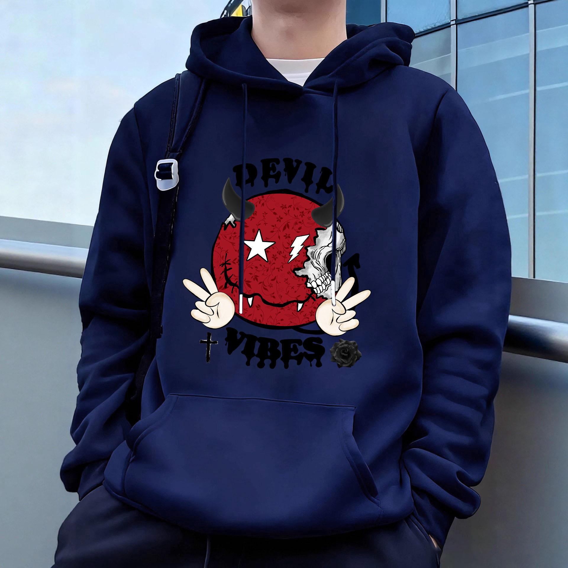 

Halloween Men s Casual Hoodies Fleece Hip Hop 250g/m² Solid Pullover Sweatshirt Men Sportswear Clothing Sweatshirt Men s Clothing XXL