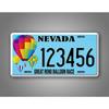 Custom Nevada Balloon Race License Plate Metal Wall Decor Car Ornament