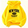 Jungen Mädchen Herbst Winter Freizeit Kapuzenpullover New York Mode Buchstaben Design Kapuzenpullover Kinder Kinder Sweatshirt Kapuzenpullover
