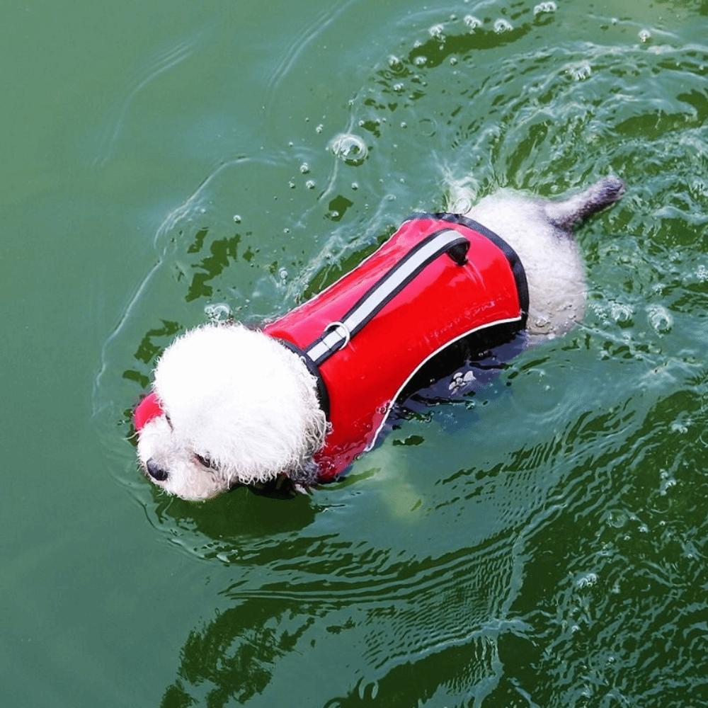High Flotation Pet Swimming Jacket Adjustable Dog Swimming Vest Pet Supplies Dog Life Jacket  Beach