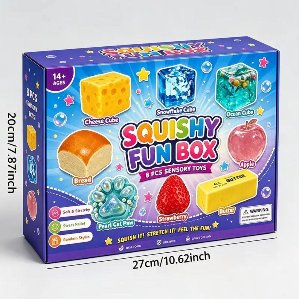 Soft And Stretchy Squishy Sensory Toys Random Shapes Stretchy Fidget Toys Desk Play