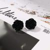 European and American new rose ring stud earrings combination ins cold wind design acrylic jewelry