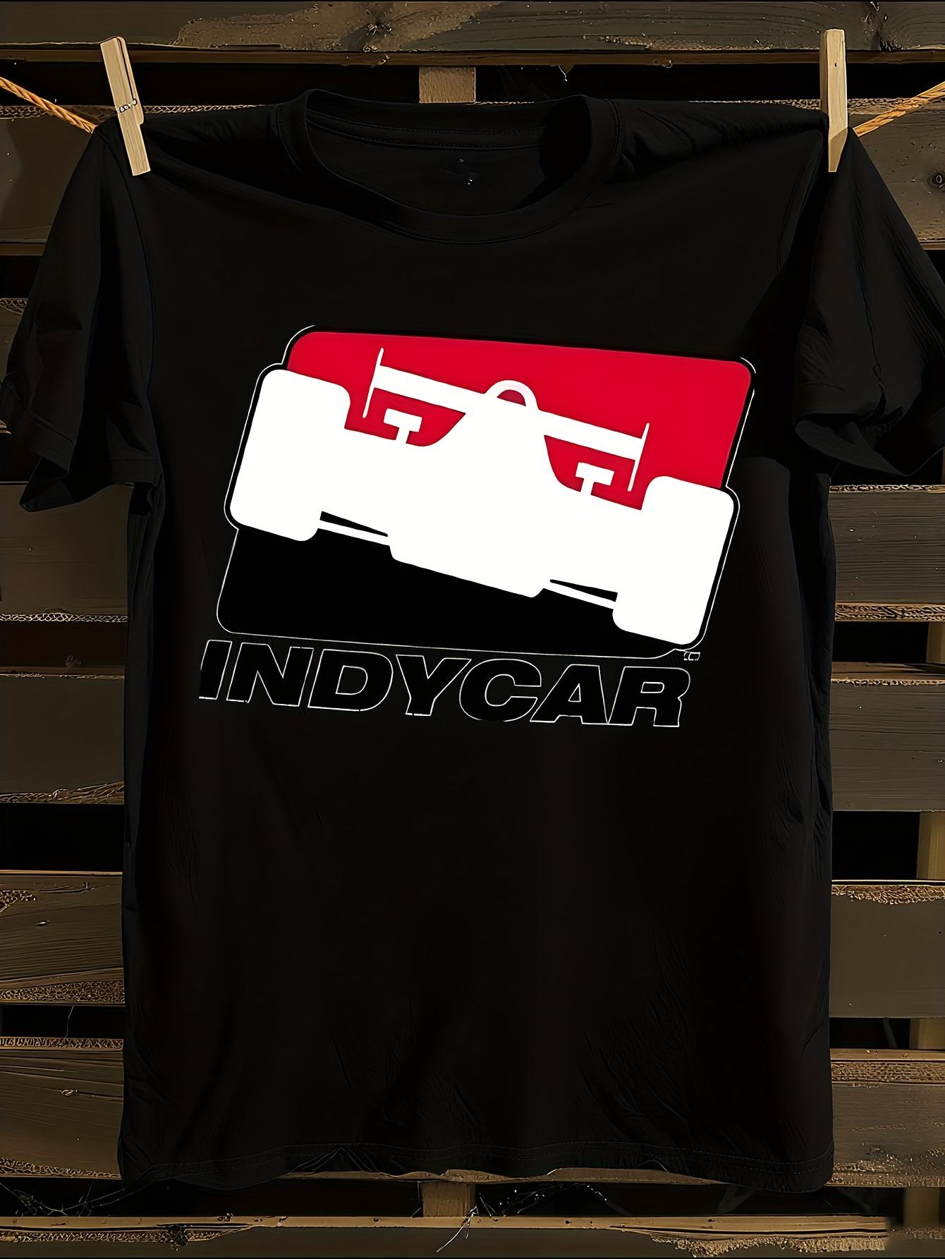 Indycar Logo and Racing Car Graphic Oversized Vintage T-s... M