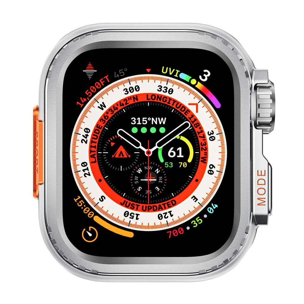 Metall-Stoßfängerhülle Für Apple Watch 45mm 44mm Schutzrahmenabdeckung Für iWatch Serie 9 8 7 6 5 4 SE Wechseln Zu Ultra 3 2 49mm