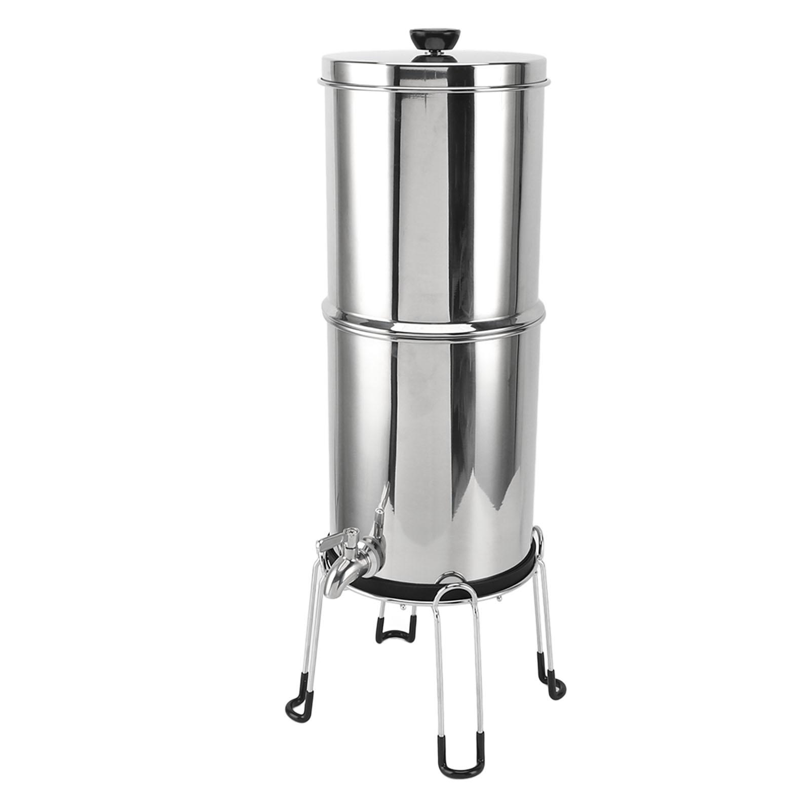 Gravity Water Filter System 2.25GAL Stainless Steel Large Capacity Countertop Water Filter