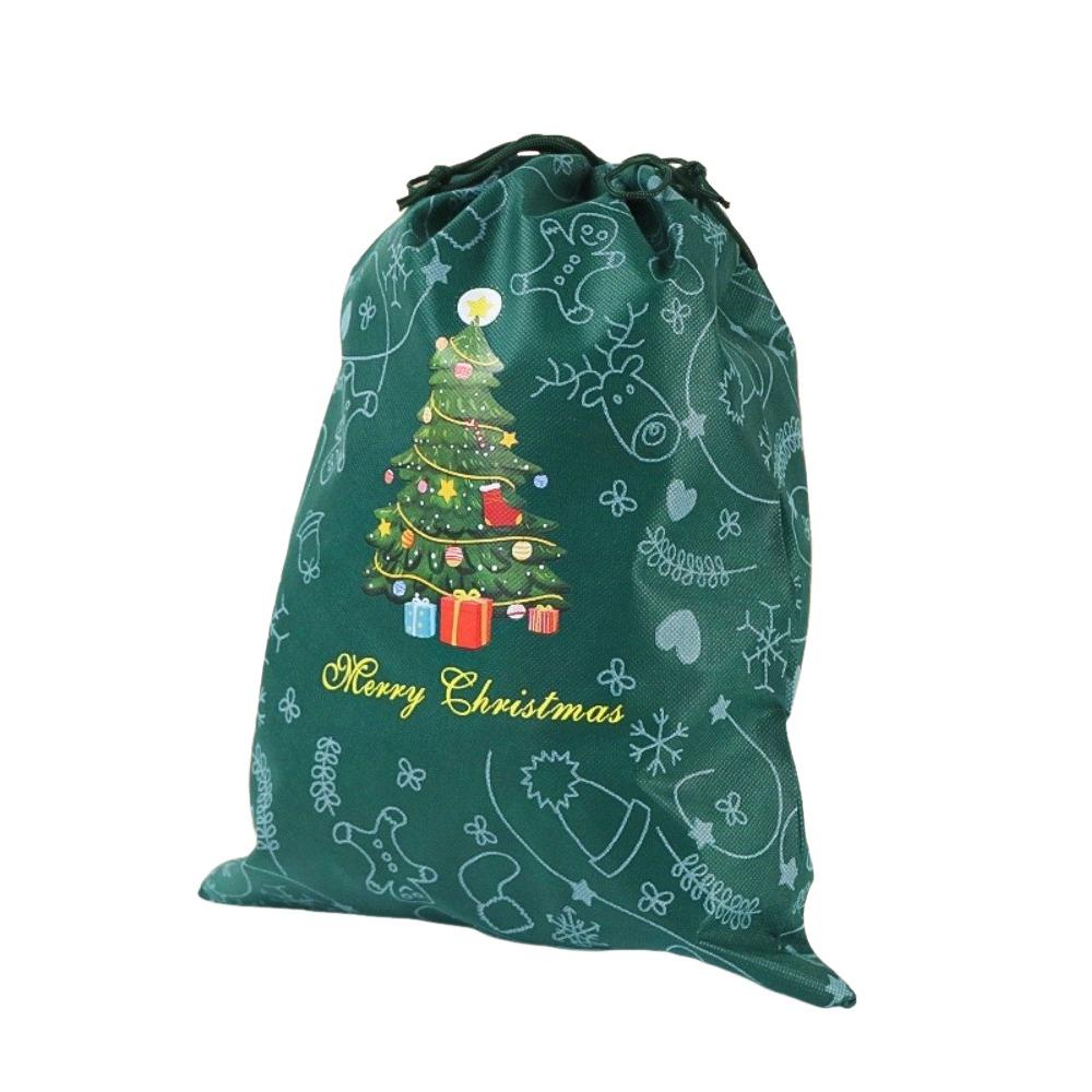 Snowman Xmas Present Sack Large Capacity Candy Bag New Bronzing Christmas Bag  Xmas Gifts
