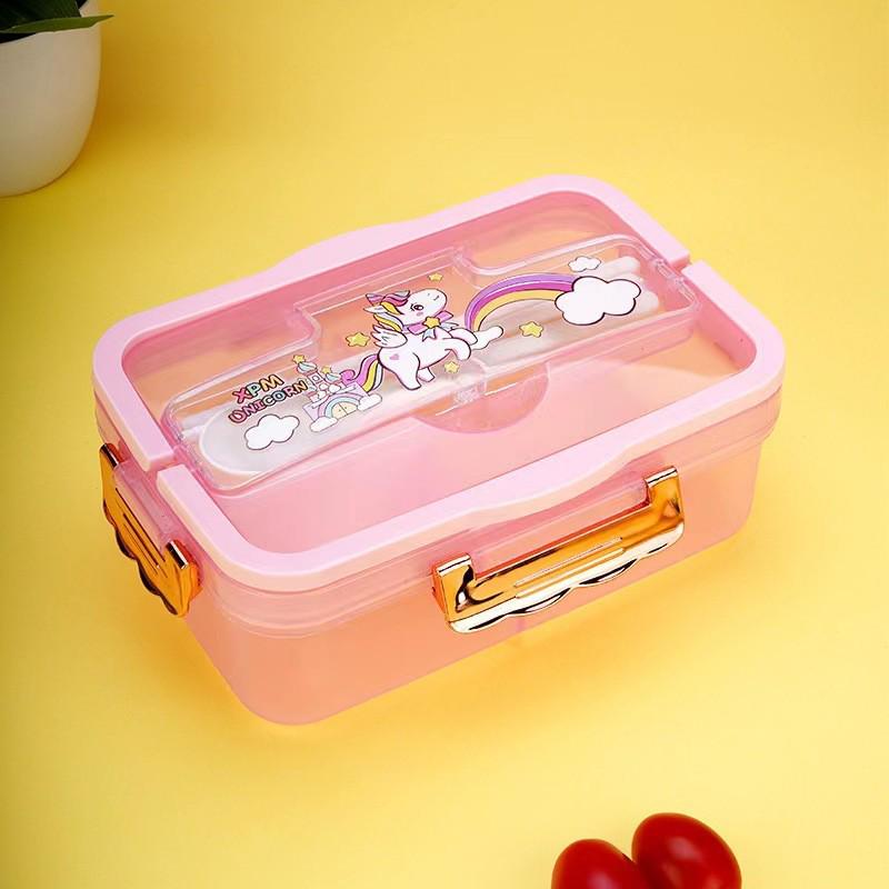 Wheat Straw Insulated Microwave-Safe Bento Lunch Box for Office & Students