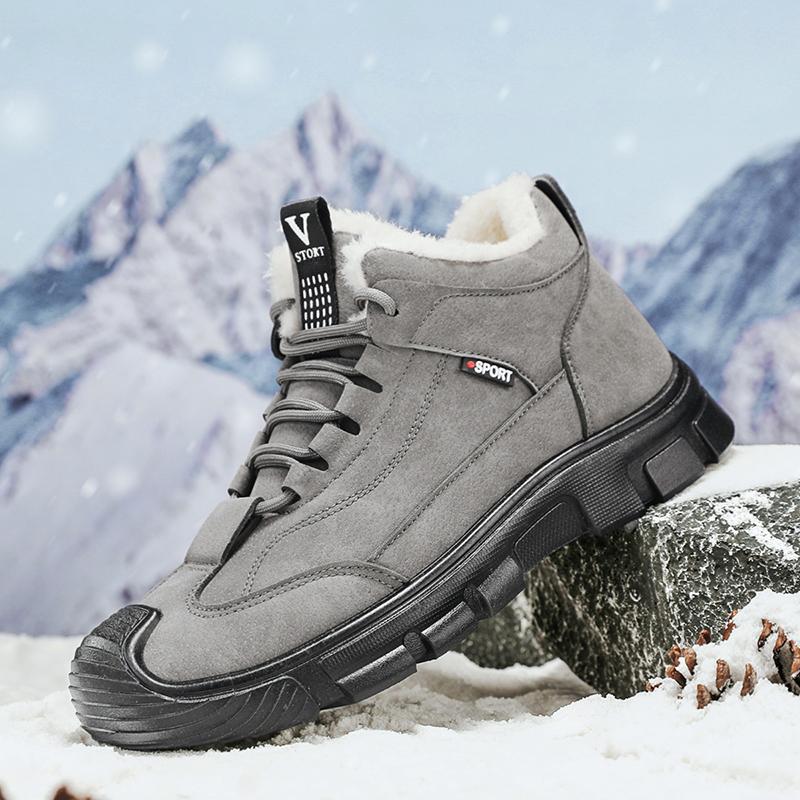 Bavlněné boty 2024 Pánské Zimní Nové Vysoce kvalitní Kožené Obličej Proti Studené Tenisky Teplé Venkovní Turistika Neklouzavé Ležérní Krátké boty