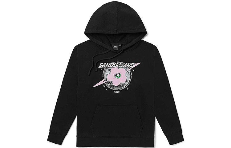 Vans X Sandy Liang Sweatshirts Women s Black Hooded Moderate Regular VN0A7RLHYOD S