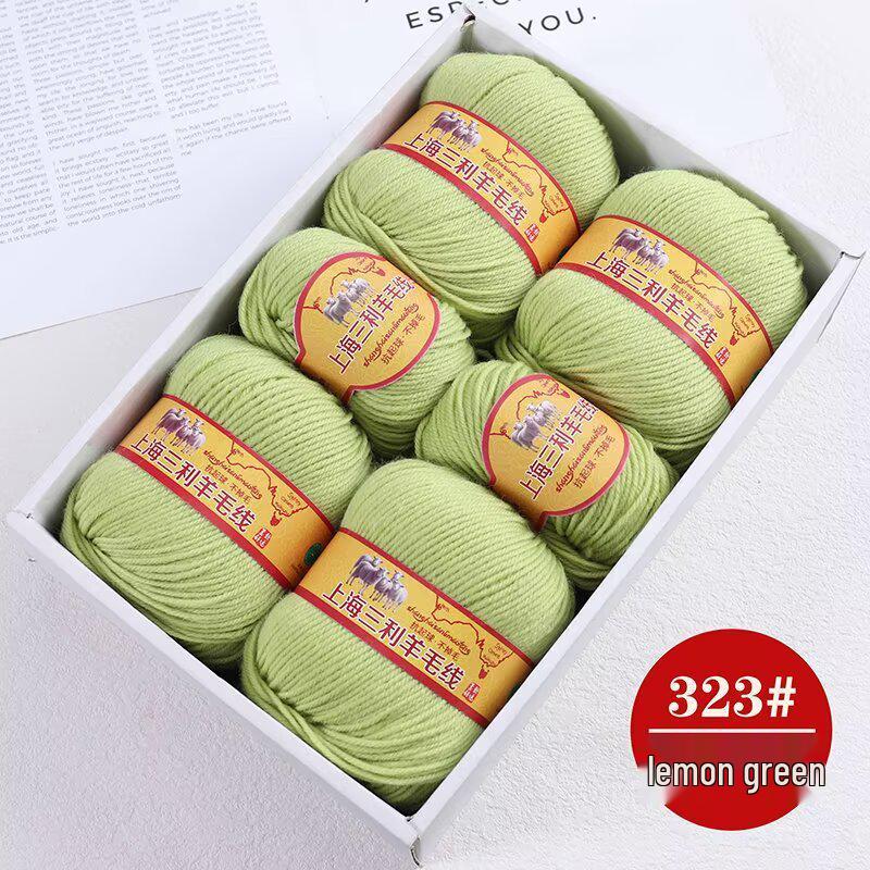 Premium Medium Thick Pure Goat Wool Yarn Balls for Handmade DIY Scarves