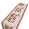 Christmas Table Runner Flag Printing Wear Dirt Resistant Xmas Christmas Table Flag for Christmas Tab
