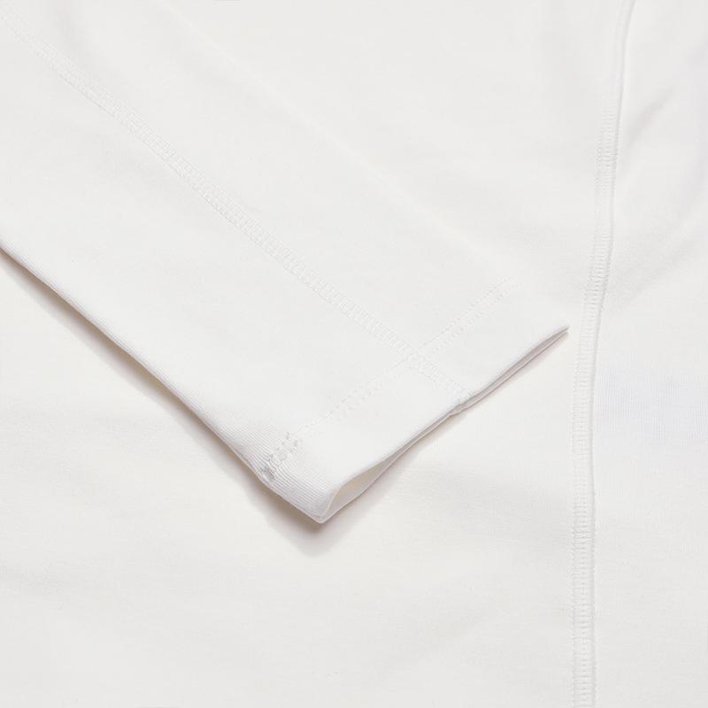 Fila Original Casual Simple Slim Fit Short Knit Long Sleeve T-Shirt Women Tops Cloud-White F11W549208FIV