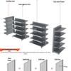 Multi-Layer Wall-Mounted & Free-Standing Gondola Shelves for Snacks