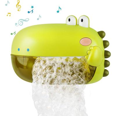 Bath Toy, Foam Machine Bath with Music, Dinosaur Bath Toy Baby with 1000+ Bubbles Per Minute