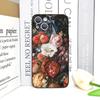 Luxurious Pomegranate Flower Pattern Phone Case for IPhone 17 16 12 11 14 13 15 Pro Max Mini X XS 7 8 14 Plus Soft Cover Fundas