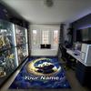 1PC Custom Name Panda Moon Night Love Theme Floor Mat Ideal for Living Room, Game Rooms, Office, Bedroom,Floor Mat Playful Design