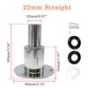 22mm/24mm Stainless Steel 316 Thru Hull Exhaust Fitting Tube Pipe Socket Hardware Part Air Diesel Vent Heater For Car Boat Truck