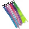 Girls' Colorful Braided Hair Extensions: Ponytails, Wigs, Hair Accessories, and Twisted Rope Ties