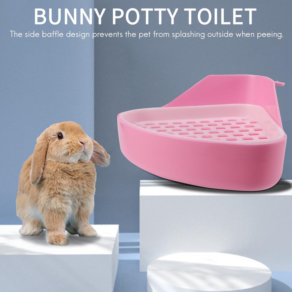 ABBY- Toilet Litter Tray,Small Animal Toilet Corner Potty, Pet Litter Trays Corner For , Hamster