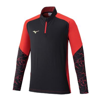 Soccer Wear PRO Training Easy To Move Size S Top, In, P2MCC036, Unisex, Black/Poppy Red,