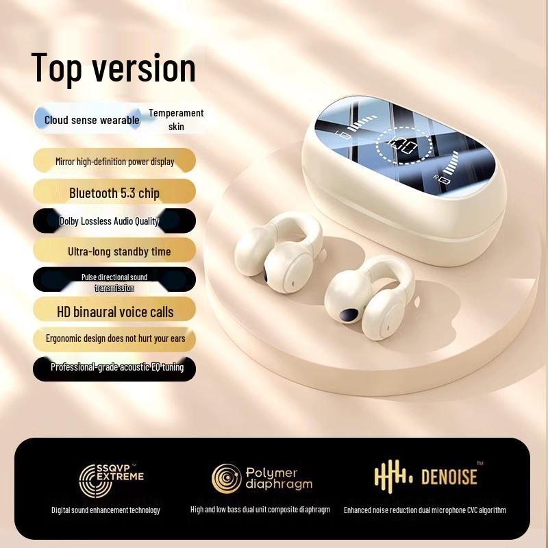 

2025 Bone Conduction Wireless Sport Ear-Hook Headphones with Ultra-long Battery Life